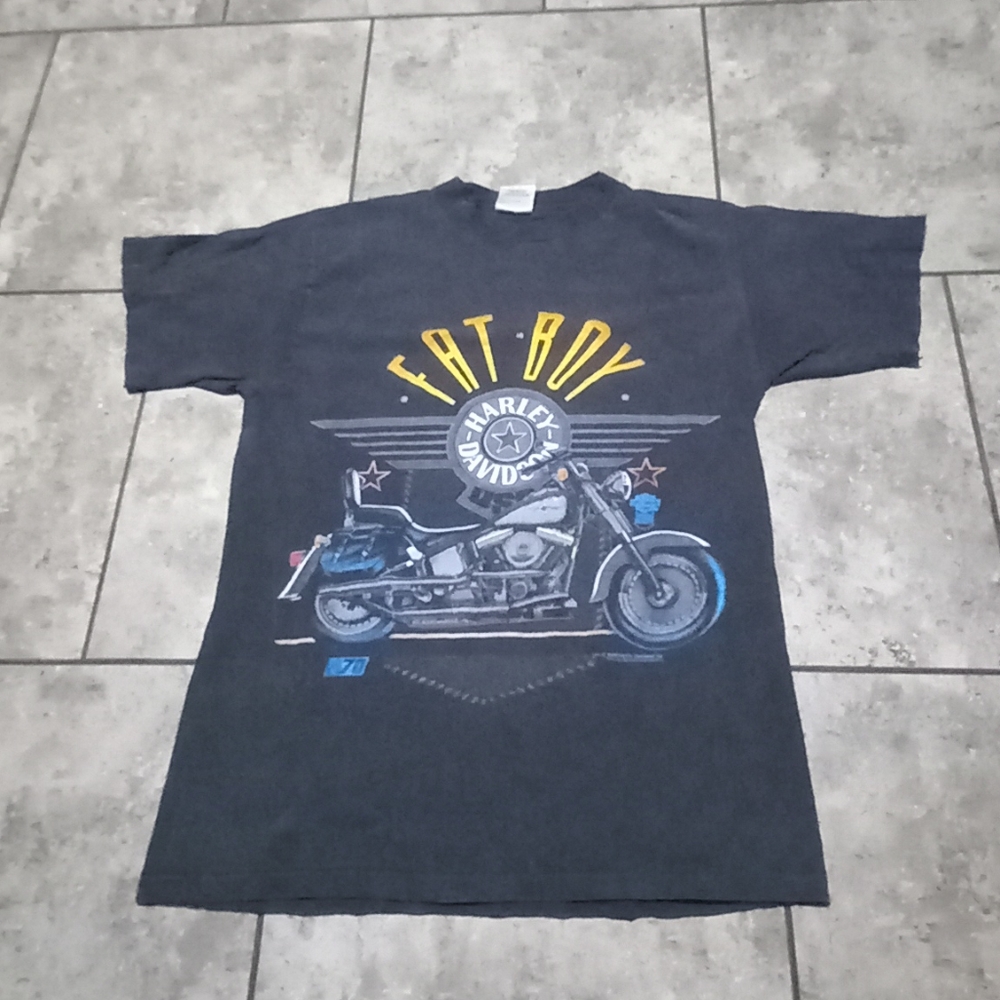 1990 Single Stitch Fatboy Harley Davidson Tee